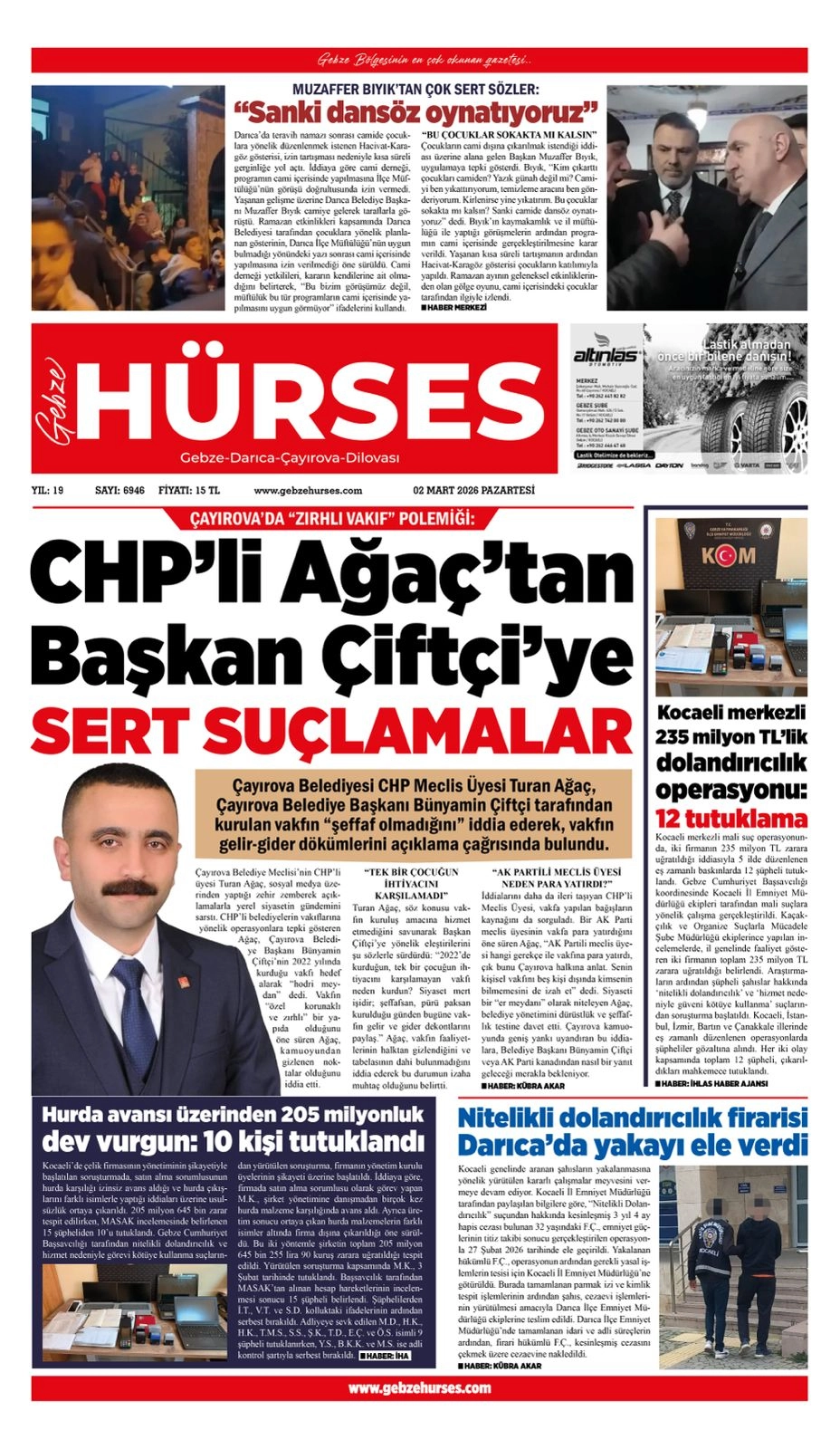 02 MART 2026 TARİHLİ VİTRİN SAYFAMIZ...