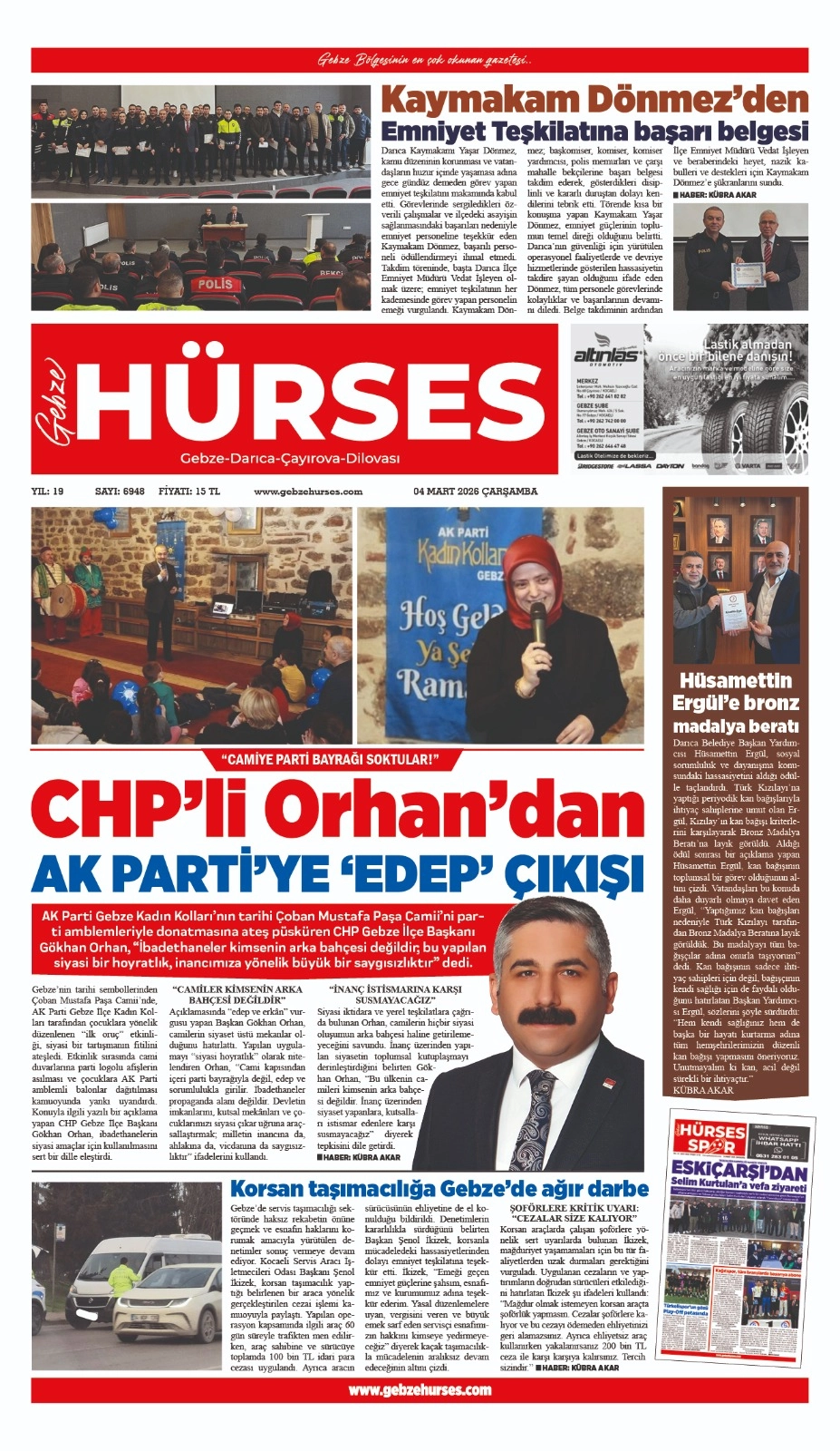 04 MART 2026 TARİHLİ VİTRİN SAYFAMIZ...