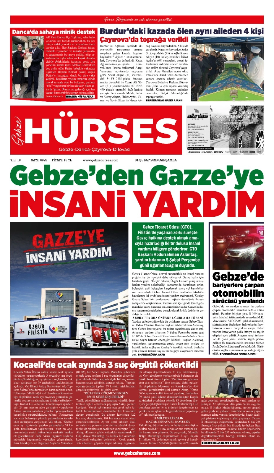 04 ŞUBAT 2026 TARİHLİ VİTRİN SAYFAMIZ...