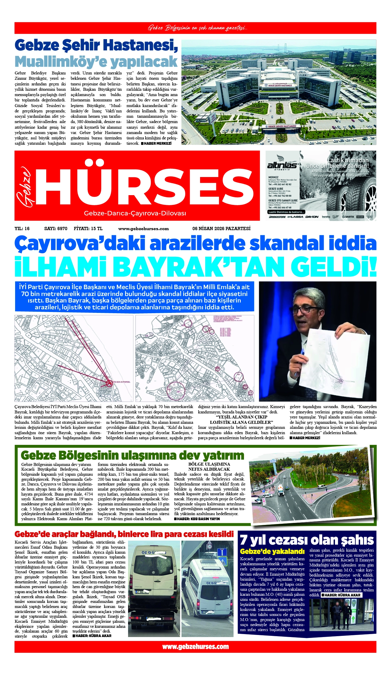 06 NİSAN 2026 TARİHLİ VİTRİN SAYFAMIZ...