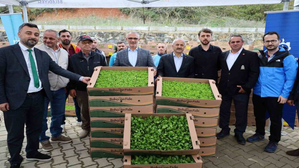 İşlenmeyen araziler &uuml;retime d&ouml;n&uuml;yor: &Ccedil;ift&ccedil;ilere y&uuml;zde 75 hibeli fide desteği
