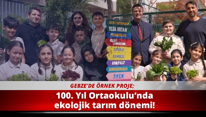 100. Yıl Ortaokulu&rsquo;nda ekolojik tarım d&ouml;nemi!