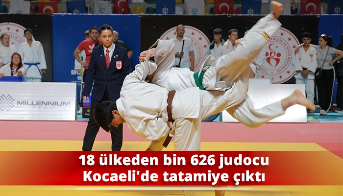 18 &uuml;lkeden bin 626 judocu Kocaeli&rsquo;de tatamiye &ccedil;ıktı