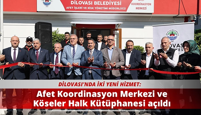 Afet Koordinasyon Merkezi ve K&ouml;seler Halk K&uuml;t&uuml;phanesi a&ccedil;ıldı