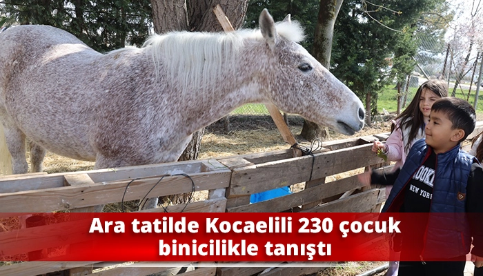 Ara tatilde Kocaelili 230 &ccedil;ocuk binicilikle tanıştı