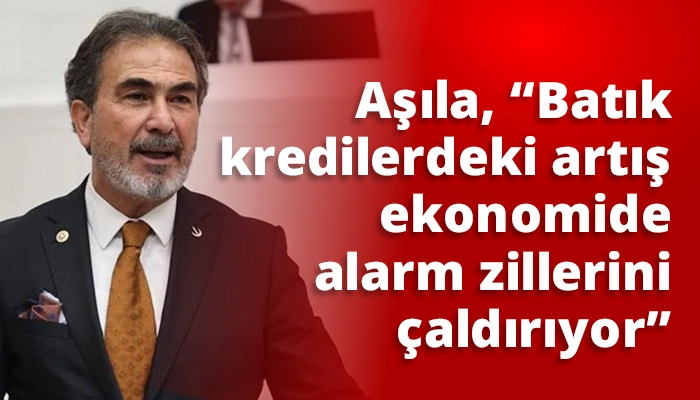 Aşıla, &ldquo;Batık kredilerdeki artış ekonomide alarm zillerini &ccedil;aldırıyor&rdquo;