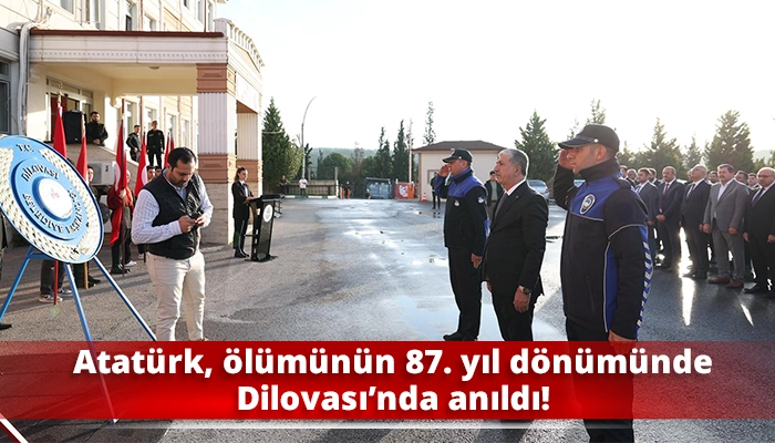 Atatürk, ölümünün 87. yıl dönümünde Dilovası’nda anıldı!