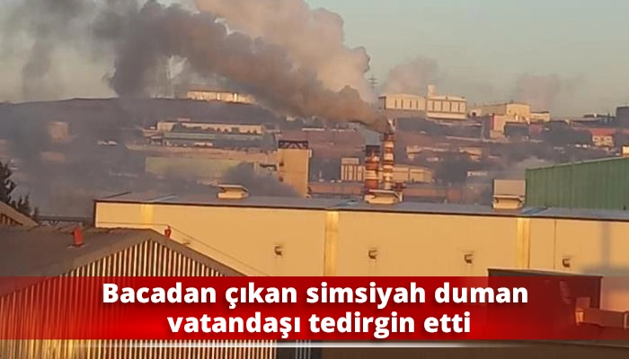 Bacadan &ccedil;ıkan simsiyah duman vatandaşı tedirgin etti