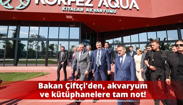 Bakan &Ccedil;ift&ccedil;i'den, akvaryum ve k&uuml;t&uuml;phanelere tam not!