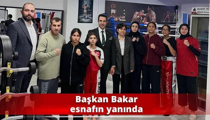 Başkan Bakar esnafın yanında