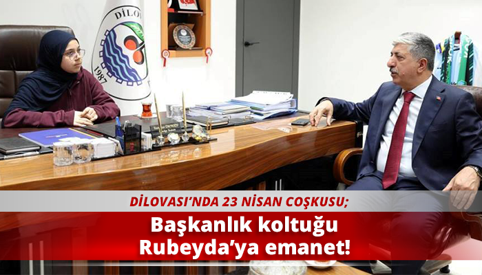 Başkanlık koltuğu Rubeyda’ya emanet!