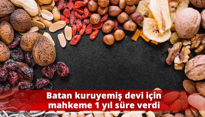Batan kuruyemiş devi için mahkeme 1 yıl süre verdi