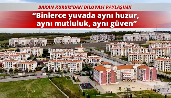 &ldquo;Binlerce yuvada aynı huzur, aynı mutluluk, aynı g&uuml;ven&rdquo;