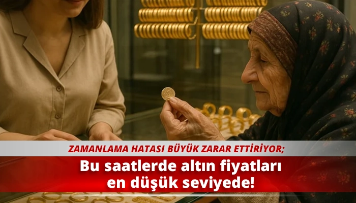 Bu saatlerde altın fiyatları en düşük seviyede!