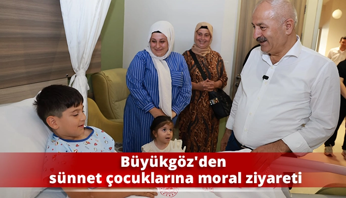 B&uuml;y&uuml;kg&ouml;z'den s&uuml;nnet &ccedil;ocuklarına moral ziyareti