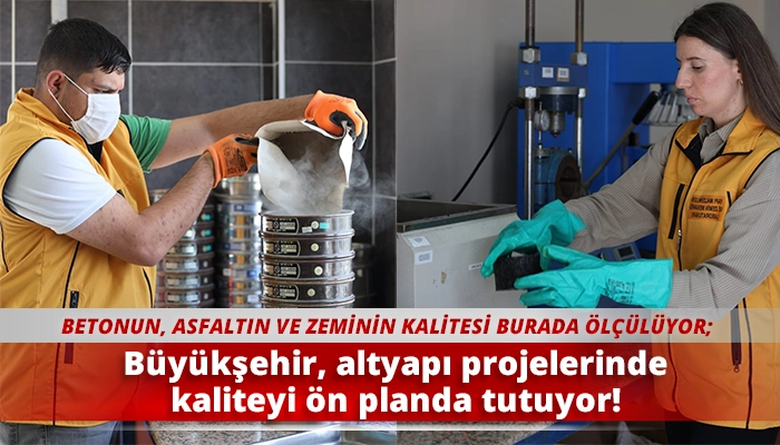 Büyükşehir, altyapı projelerinde kaliteyi ön planda tutuyor!