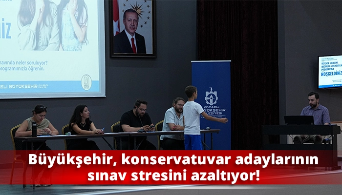 B&uuml;y&uuml;kşehir, konservatuvar adaylarının sınav stresini azaltıyor!