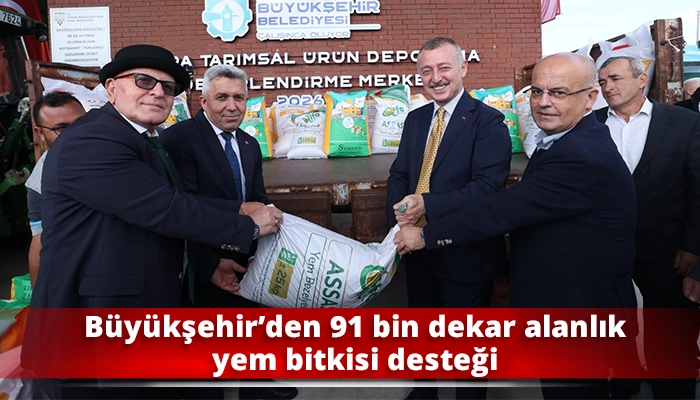 B&uuml;y&uuml;kşehir&rsquo;den 91 bin dekar alanlık yem bitkisi desteği