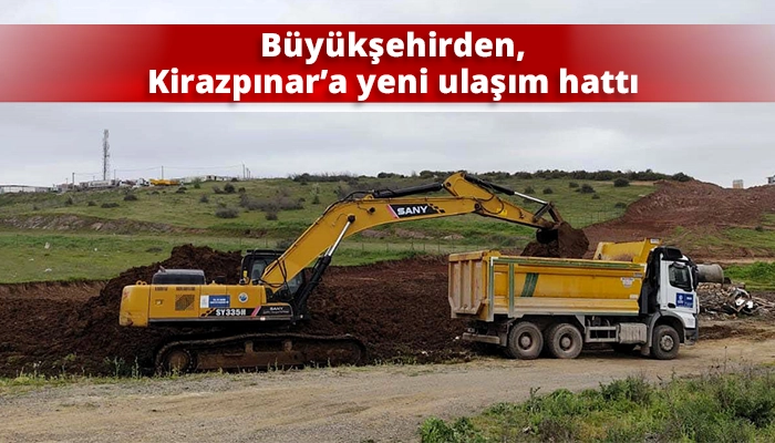B&uuml;y&uuml;kşehirden, Kirazpınar&rsquo;a yeni ulaşım hattı