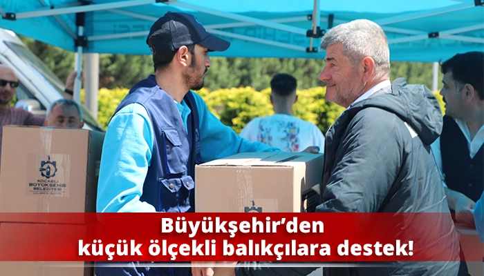 B&uuml;y&uuml;kşehir&rsquo;den k&uuml;&ccedil;&uuml;k &ouml;l&ccedil;ekli balık&ccedil;ılara destek!