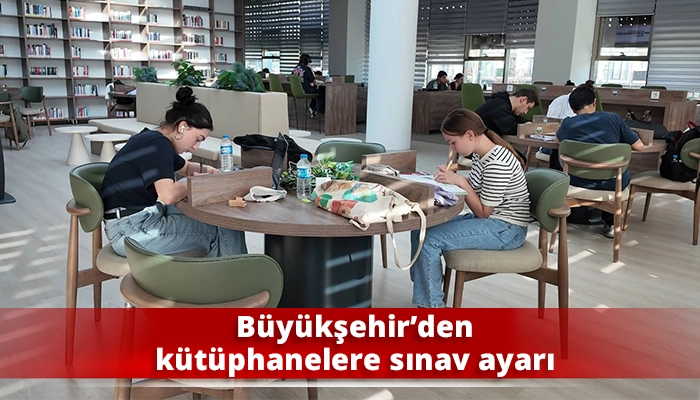 B&uuml;y&uuml;kşehir&rsquo;den k&uuml;t&uuml;phanelere sınav ayarı