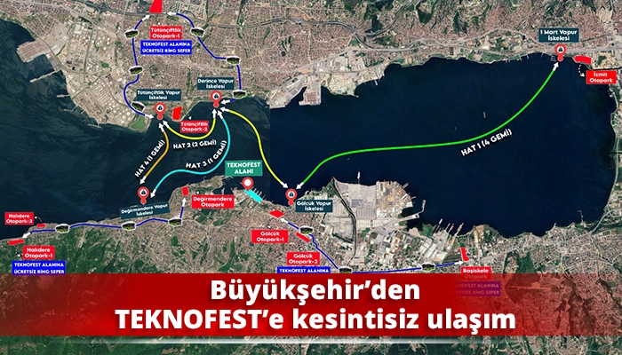 B&uuml;y&uuml;kşehir&rsquo;den TEKNOFEST&rsquo;e kesintisiz ulaşım