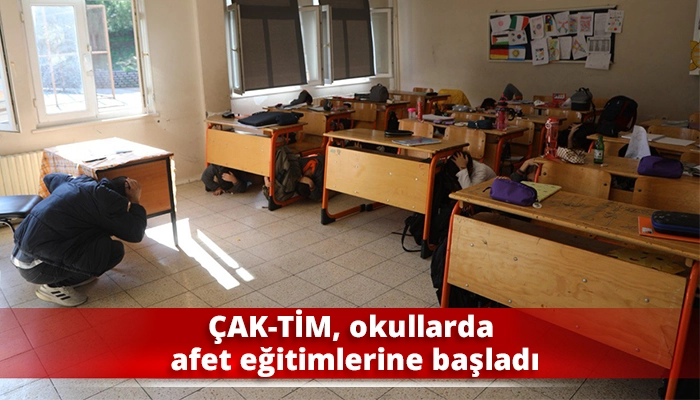 ÇAK-TİM, okullarda afet eğitimlerine başladı