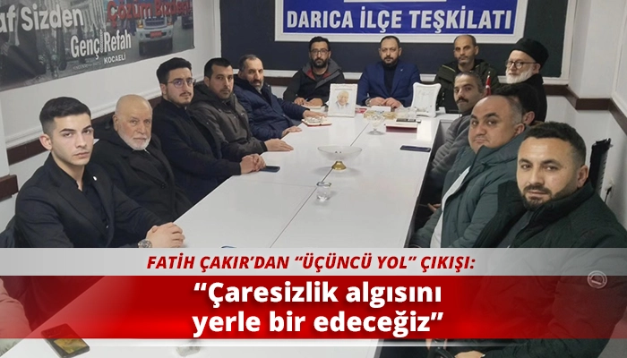 &ldquo;&Ccedil;aresizlik algısını yerle bir edeceğiz&rdquo;