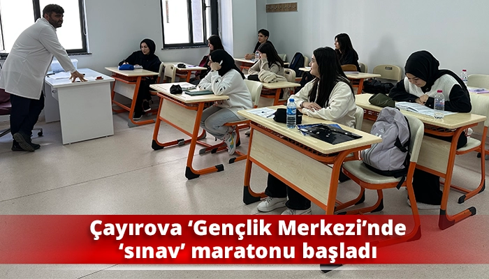 Çayırova ‘Gençlik Merkezi’nde ‘sınav’ maratonu başladı