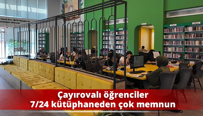 Çayırovalı öğrenciler, kütüphaneden çok memnun