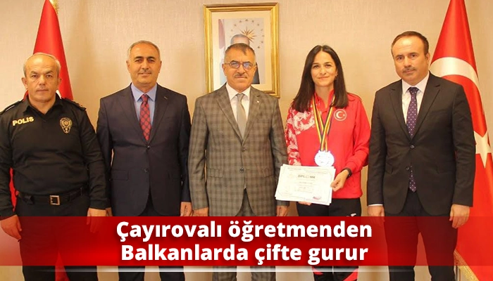 &Ccedil;ayırovalı &ouml;ğretmenden Balkanlarda &ccedil;ifte gurur