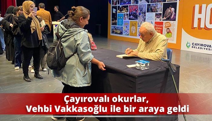 &Ccedil;ayırovalı okurlar, Vehbi Vakkasoğlu ile bir araya geldi