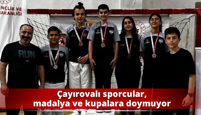 Çayırovalı sporcular, madalya ve kupalara doymuyor