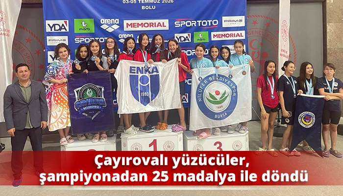 &Ccedil;ayırovalı y&uuml;z&uuml;c&uuml;ler, şampiyonadan 25 madalya ile d&ouml;nd&uuml;