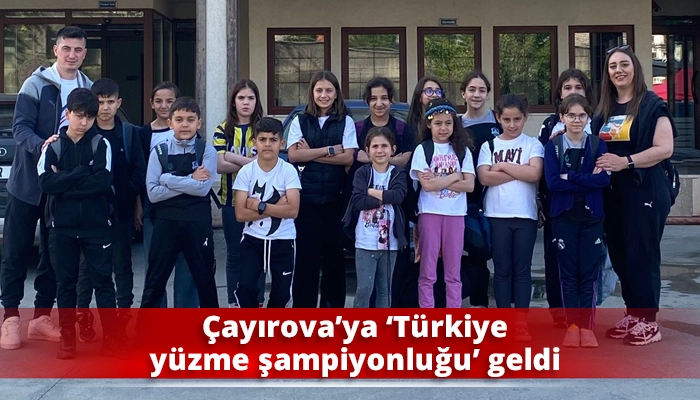 Çayırova’ya ‘Türkiye yüzme şampiyonluğu’ geldi