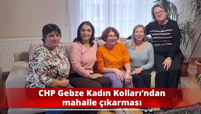 CHP Gebze Kadın Kolları&rsquo;ndan mahalle &ccedil;ıkarması