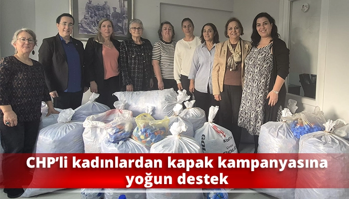 CHP’li kadınlardan kapak kampanyasına yoğun destek
