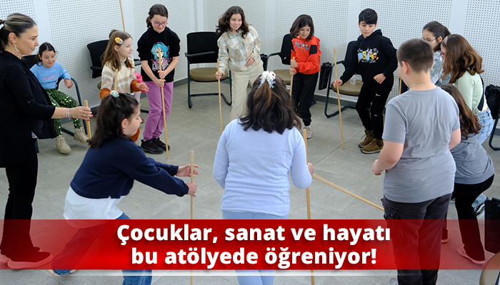 Çocuklar, sanat ve hayatı bu atölyede öğreniyor!