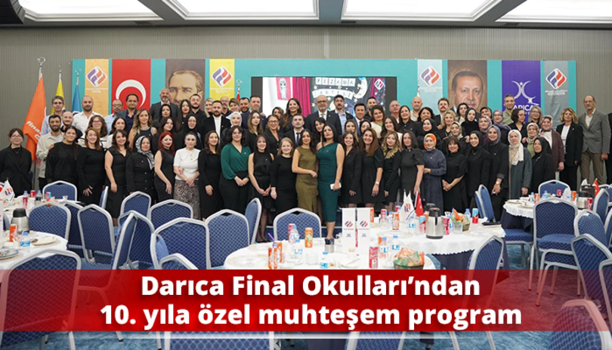 Darıca Final Okulları’ndan 10. yıla özel muhteşem program
