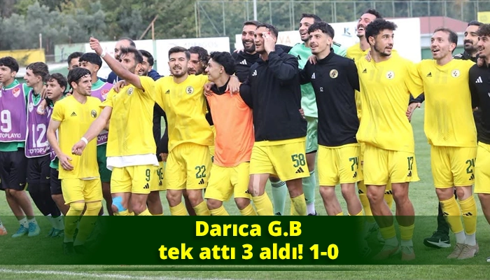 Darıca G.B tek attı 3 aldı! 1-0