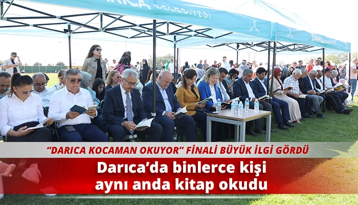 Darıca’da binlerce kişi aynı anda kitap okudu