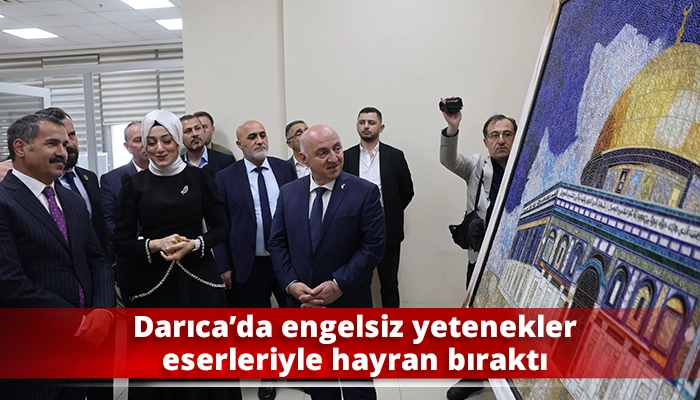 Darıca&rsquo;da engelsiz yetenekler eserleriyle hayran bıraktı
