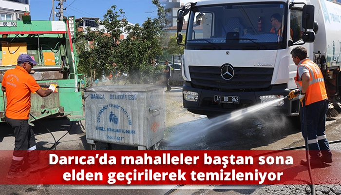 Darıca’da mahalleler baştan sona elden geçirilerek
