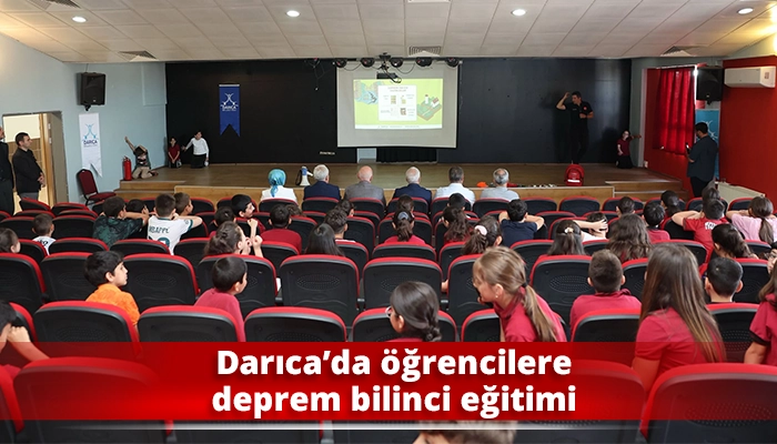 Darıca’da öğrencilere deprem bilinci eğitimi