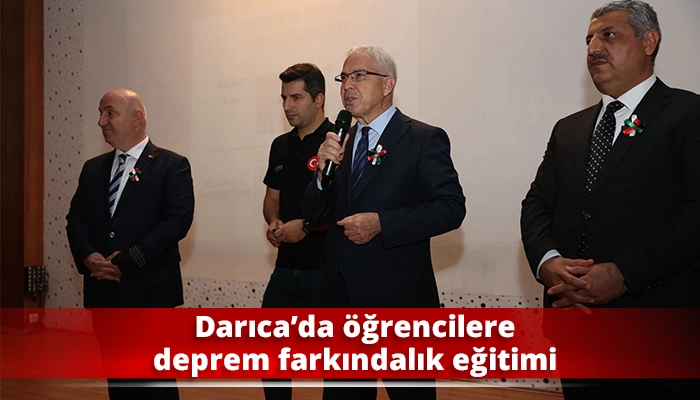 Darıca’da öğrencilere deprem farkındalık eğitimi