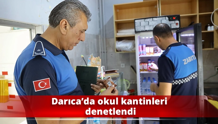 Darıca&rsquo;da okul kantinleri denetlendi