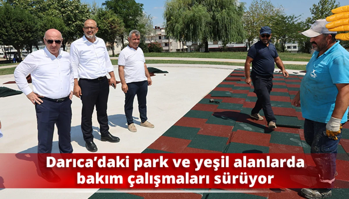 Darıca&rsquo;daki park ve yeşil alanlarda bakım &ccedil;alışmaları s&uuml;r&uuml;yor
