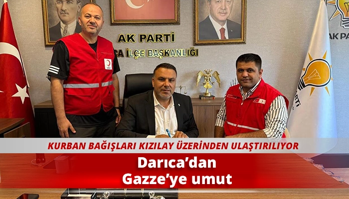 Darıca’dan Gazze’ye umut