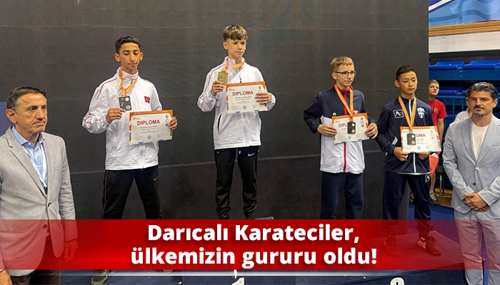 Darıcalı Karateciler, ülkemizin gururu oldu!