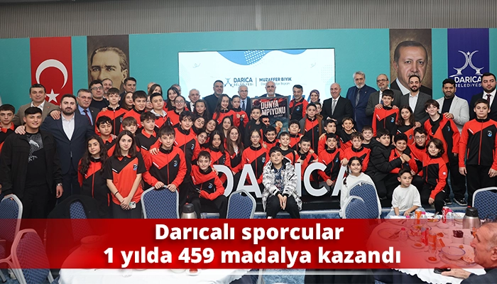 Darıcalı sporcular 1 yılda 459 madalya kazandı